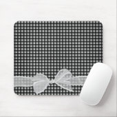 White Sheer Bow auf Gingham Mouse Pad Mousepad (Mit Mouse)