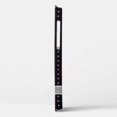 White Sheer Bow auf Neon Dots Case-Mate iPhone Hülle (Rückseite / Links)