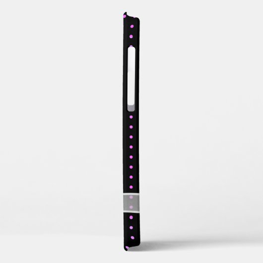 White Sheer Bow auf Neon Dots Case-Mate iPhone Hülle (Rückseite / Links)