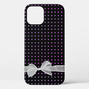 White Sheer Bow auf Neon Dots Case-Mate iPhone Hülle