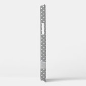 White Sheer Bow auf Polka Docks Case-Mate iPhone Hülle (Rückseite / Rechts)