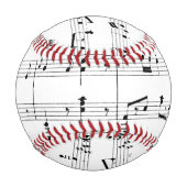 White Sheet Music Baseball (Rückseite)