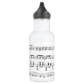 White Sheet Music Edelstahlflasche (Rechts)