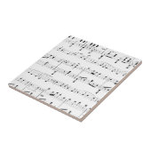White Sheet Music Fliese (Seite)