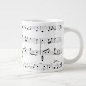 White Sheet Music Jumbo-Tasse (Rechts)