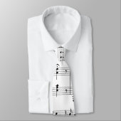 White Sheet Music Krawatte (Gebunden)