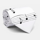 White Sheet Music Krawatte (Gerollt)