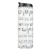 White Sheet Music Thermosbecher (Nach rechts gedreht)
