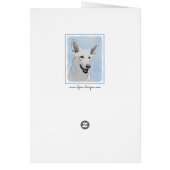 White Shepherainting - Niedliche Original Hunde Ku (Hinten)