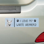 White Shepherainting - Niedliche Original Hunde Ku Autoaufkleber (Auf Auto)