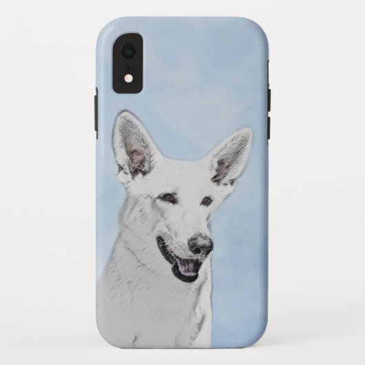 White Shepherainting - Niedliche Original Hunde Ku Case-Mate iPhone Hülle (Rückseite)