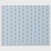 White Shepherainting - Niedliche Original Hunde Ku Geschenkpapier (Flach)