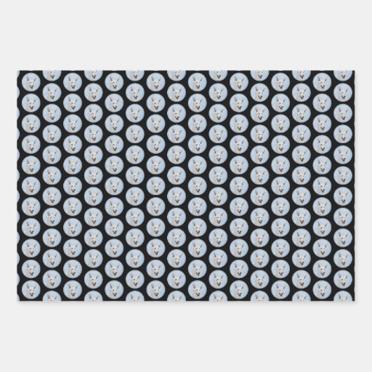 White Shepherainting - Niedliche Original Hunde Ku Geschenkpapier Set (Vorderseite 3)