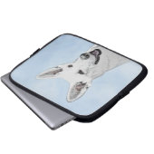 White Shepherainting - Niedliche Original Hunde Ku Laptopschutzhülle (Vorne Knopf)
