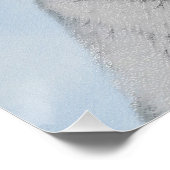 White Shepherainting - Niedliche Original Hunde Ku Poster (Ecke)