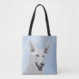 White Shepherainting - Niedliche Original Hunde Ku Tasche