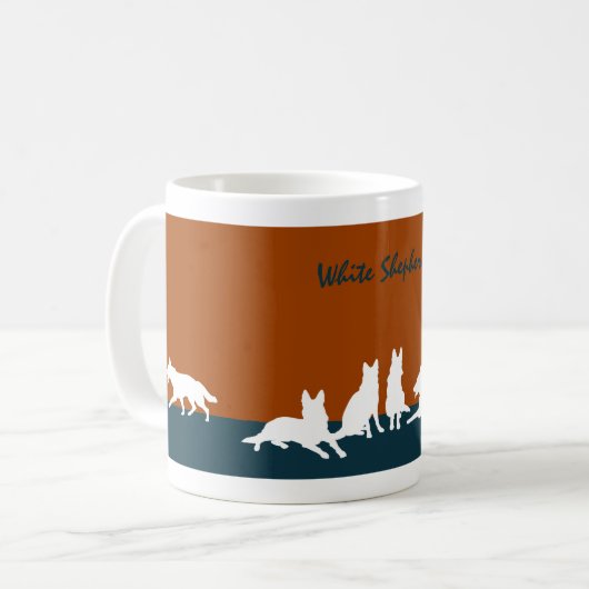 White Shepherd Kaffeetasse (Vorderseite Links)