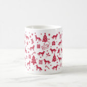 White Shepherd Weihnachtsdesign Kaffeetasse (Mittel)