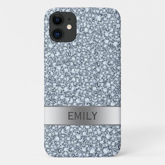 White Shiny Diamonds Case-Mate iPhone Hülle (Rückseite)