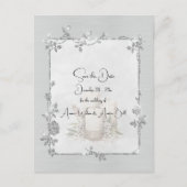 White Shiny Elegant Sparkly Save the Date Postkarte (Vorderseite)