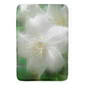 White Shiny Jasmine Badematte (Vorderseite Vertikal)