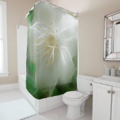 White Shiny Jasmine Duschvorhang (Beispiel)