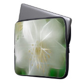 White Shiny Jasmine Laptopschutzhülle (Vorderseite Links)