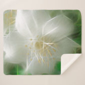 White Shiny Jasmine Sherpadecke (Vorderseite (Horizontal))