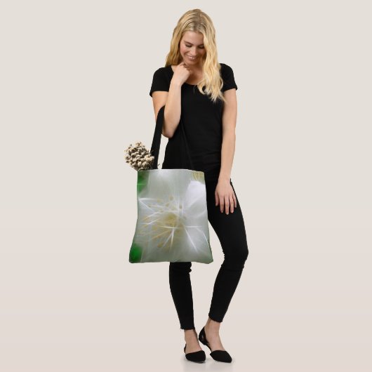 White Shiny Jasmine Tasche (Am Model)