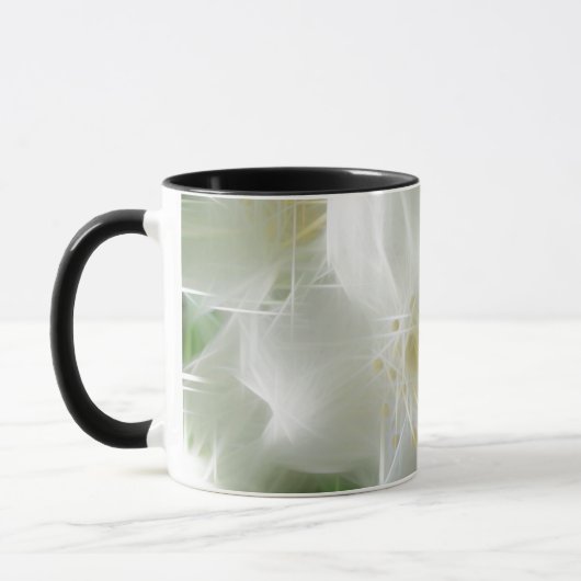 White Shiny Jasmine Tasse (Links)