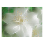 White Shiny Jasmine Tischdecke (Vorderseite (Horizontal))