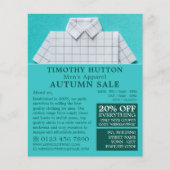 White Shirt, Men's Clothing Store Advertising Flyer (Vorne)