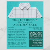 White Shirt, Men's Clothing Store Advertising Flyer (Vorne)