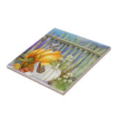 White Shoe Lost im Pumpkin Patch Collage Fliese (Seite)