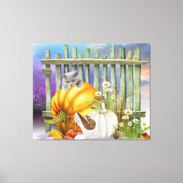 White Shoe Lost im Pumpkin Patch Collage Leinwanddruck