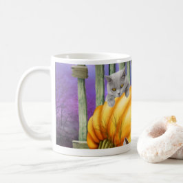 White Shoe Lost im Pumpkin Patch Kaffeetasse