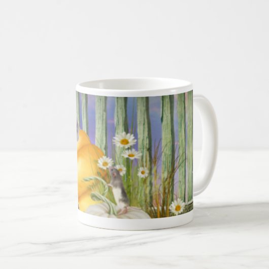 White Shoe Lost im Pumpkin Patch Kaffeetasse (VorderseiteRechts)