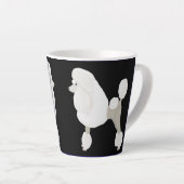 White Show Poodle Milchtasse (Rechte Ecke)