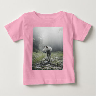 White Siberian Husky Baby T-shirt