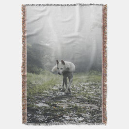 White Siberian Husky Decke