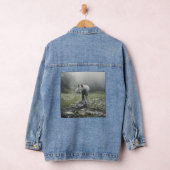 White Siberian Husky Jeansjacke (Hangar)