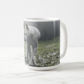White Siberian Husky Kaffeetasse (VorderseiteRechts)