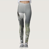 White Siberian Husky Leggings (Vorderseite)