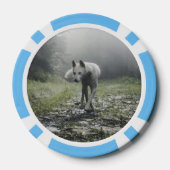 White Siberian Husky Pokerchips (Rückseite)