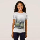 White Siberian Husky T - Shirt (Vorne ganz)