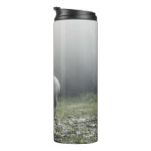 White Siberian Husky Thermosbecher (Nach rechts gedreht)