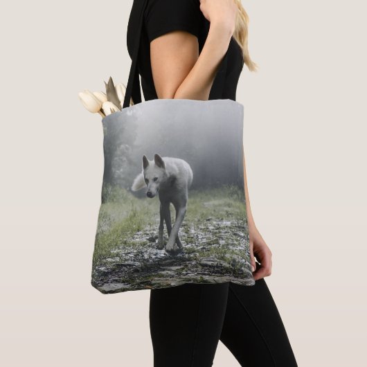White Siberian Husky Tote Bag Tasche (Von Nahem)