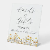 White Signature Script Cards und Geschenke Sockelschild (Vorderseite)