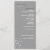 White & Silver Calla Lilies Wedding Program Programm (Vorderseite)