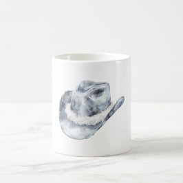 White Silver Cowgirl Hat Kaffeetasse